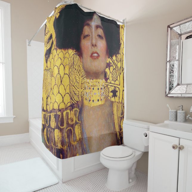 Judith (Lady in Gold), Gustav Klimt Shower Curtain (In Situ)