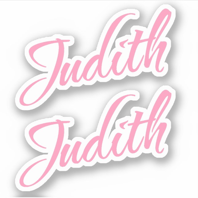 Judith Name in Pink x2 (Front)
