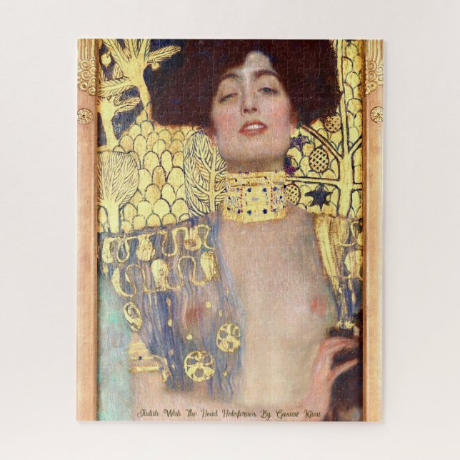 Judith With The Head Holofernes By Gustav Klimt Jigsaw Puzzle (Vertical)