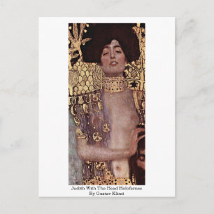 Judith With The Head Holofernes By Gustav Klimt Postcard
