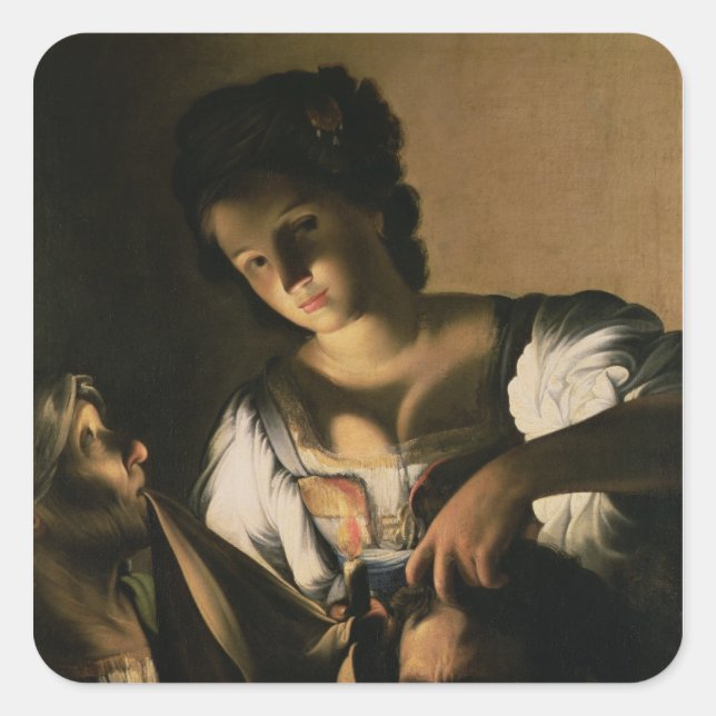 Judith with the head of Holofernes, 1615 Square Sticker (Front)