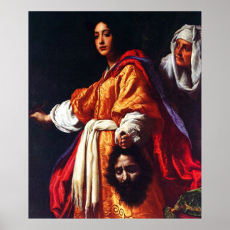 Judith with the Head of Holofernes Poster