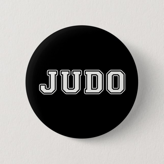Judo 6 Cm Round Badge (Front)