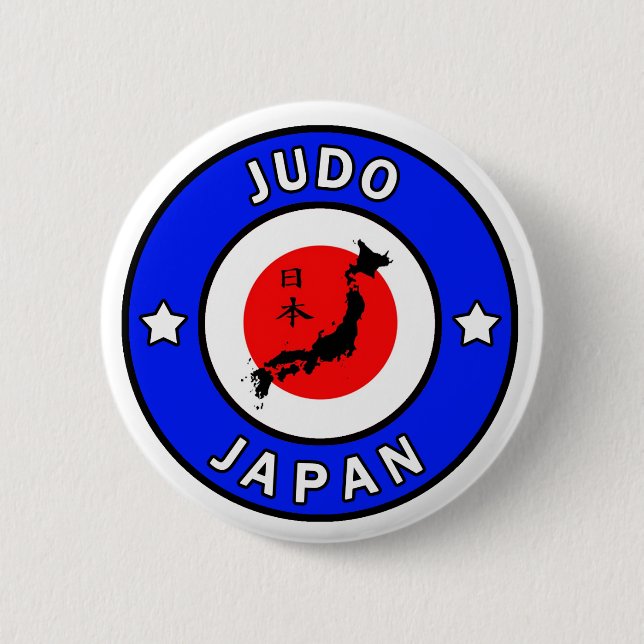 Judo 6 Cm Round Badge (Front)