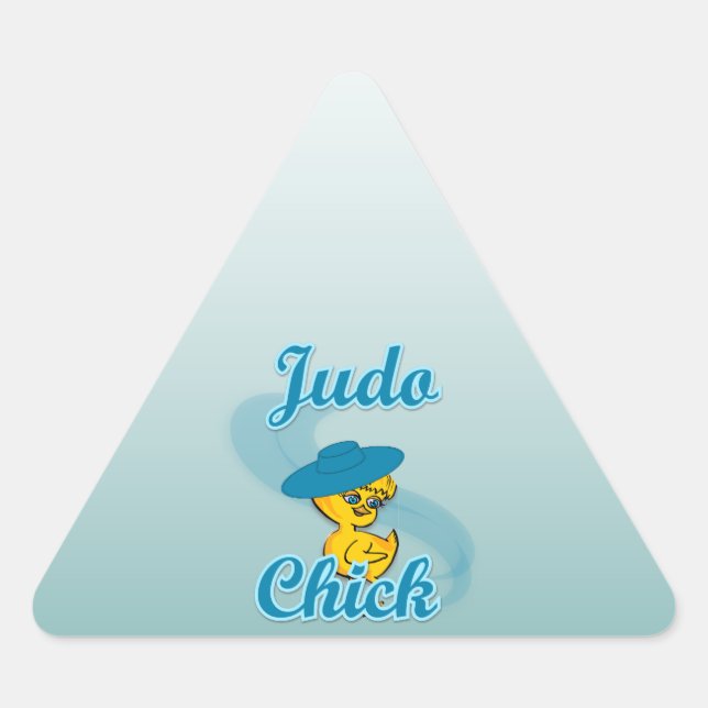 Judo Chick #3 Triangle Sticker (Front)