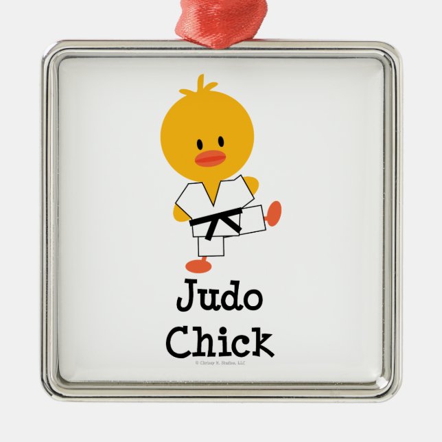 Judo Chick Ornament (Front)