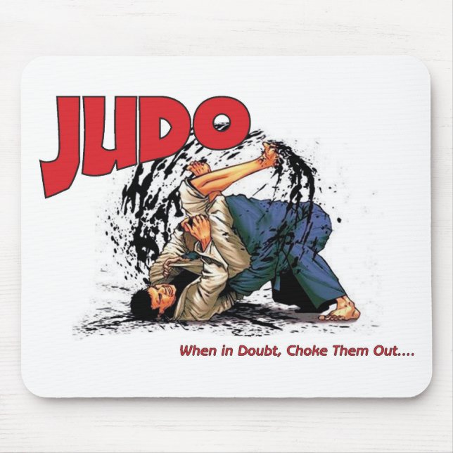 Judo Choke Out Mouse Pad (Front)
