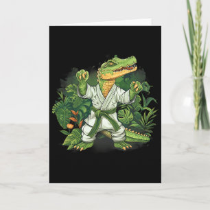 Judo Crocodile Nature Kickboxing Taekwondo Martial Card