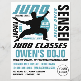 Judo Design, Judo Classes Flyer