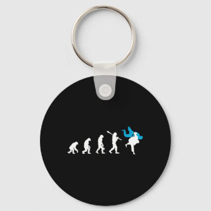 Judo Evolution Cool Judoka Retro Gift Key Ring
