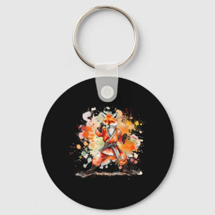 Judo Fox Nature Kickboxing Taekwondo Martial Arts Key Ring