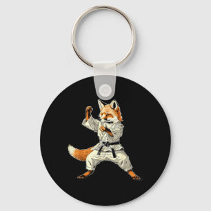 Judo Fox Nature Kickboxing Taekwondo Martial Arts Key Ring