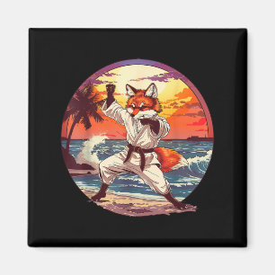 Judo Fox Nature Kickboxing Taekwondo Martial Arts Magnet