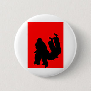 Judo gift present 6 cm round badge