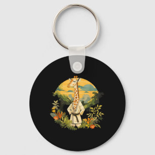 Judo Giraffe Nature Kickboxing Taekwondo Martial Key Ring