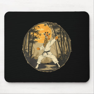 Judo Giraffe Nature Kickboxing Taekwondo Martial Mouse Pad