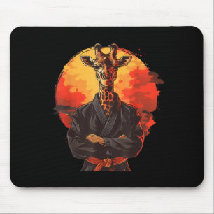 Judo Giraffe Nature Kickboxing Taekwondo Martial Mouse Pad