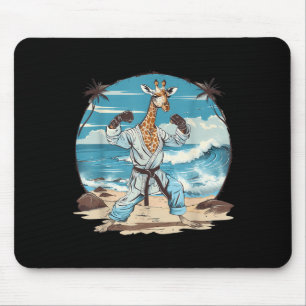 Judo Giraffe Nature Kickboxing Taekwondo Martial Mouse Pad