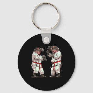 Judo Hippo Nature Kickboxing Taekwondo Martial Key Ring