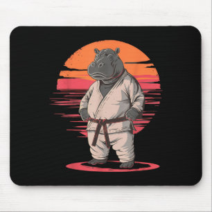 Judo Hippo Nature Kickboxing Taekwondo Martial Mouse Pad