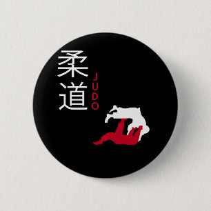 Judo Japanese Martial Arts 6 Cm Round Badge