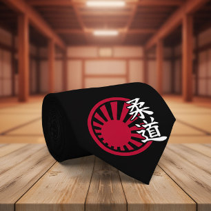 Judo Kanji - Rising Sun Tie