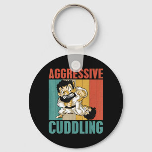 Judo Karate Jiu Jitsu MMA BJJ Aggressive Cuddling Key Ring