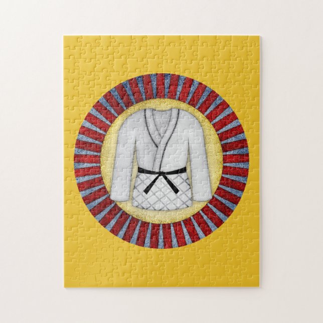 Judo Karate Martial Arts Jigsaw Puzzle Black Belt (Vertical)