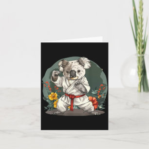 Judo Koala Nature Kickboxing Taekwondo Martial Card