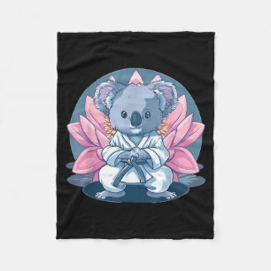 Judo Koala Nature Kickboxing Taekwondo Martial Fleece Blanket