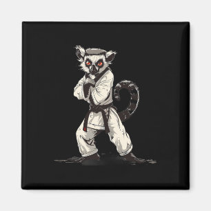 Judo Lemur Nature Kickboxing Taekwondo Martial Art Magnet