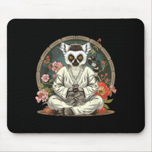 Judo Lemur Nature Kickboxing Taekwondo Martial Mouse Pad