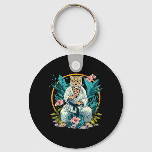 Judo Leopard Nature Kickboxing Taekwondo Martial Key Ring