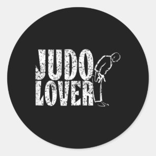 Judo Lover Judoka Martial Arts Judoist Fighter Classic Round Sticker