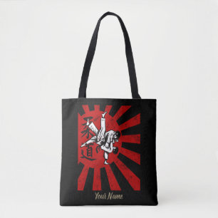 Judo Martial Arts Japanese Vintage Retro Design Tote Bag