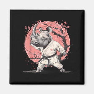 Judo Rhino Nature Kickboxing Taekwondo Martial Magnet