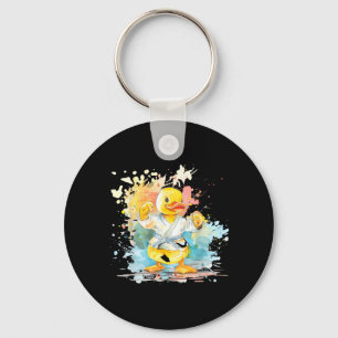 Judo Rubber Duck Nature Kickboxing Taekwondo Key Ring
