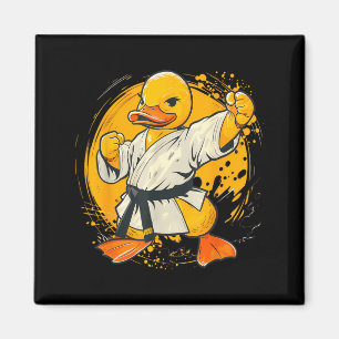 Judo Rubber Duck Nature Kickboxing Taekwondo Magnet