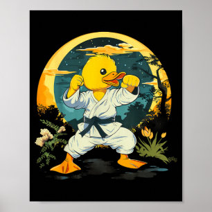 Judo Rubber Duck Nature Kickboxing Taekwondo Poster