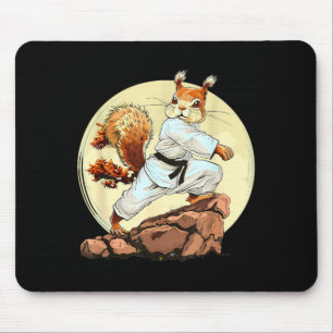 Judo Squirrel Karate MMA Taekwondo Martial Arts Mouse Pad