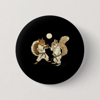 Judo Squirrel Kickboxing MMA Martial Arts Judo 6 Cm Round Badge
