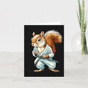 Judo Squirrel MMA Taekwondo Martial Arts Jiu-Jitsu Card