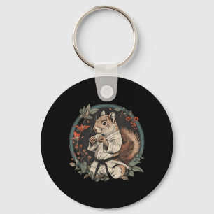 Judo Squirrel Nature Martial Arts Kickboxing Key Ring