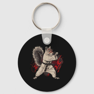 Judo Squirrel Taekwondo Kung Fu Kickboxing Martial Key Ring
