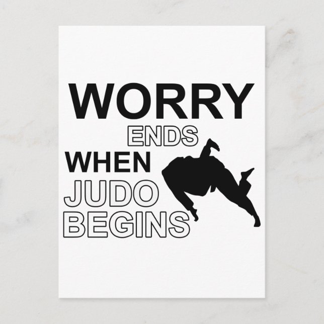 Judo T shirt Design Postcard (Front)