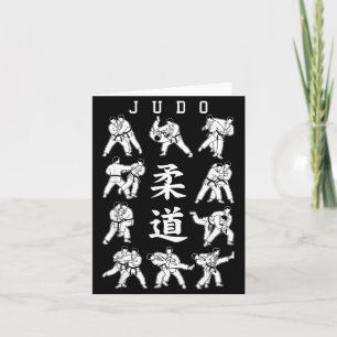 Judo Throw Sweep MMA Mixed Martial Arts Kanji Gi Card