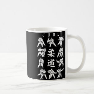 Judo Throw Sweep MMA Mixed Martial Arts Kanji Gi Coffee Mug