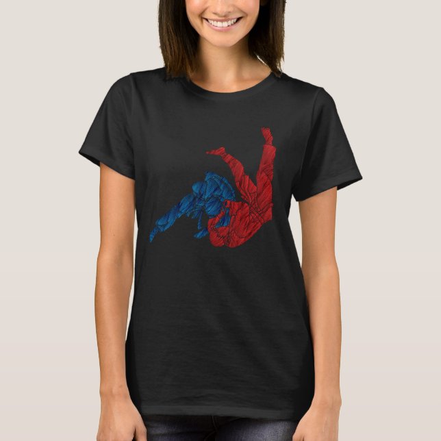 Judo Throw Technique Artful Expression T-Shirt (Front)