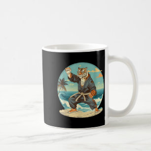 Judo Tiger Beach Kickboxing Judo Taekwondo Martial Coffee Mug