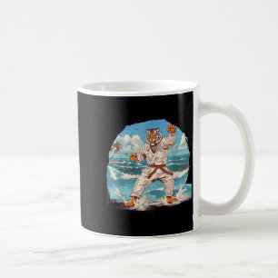 Judo Tiger Beach Martial Arts Judo Kickboxing Coffee Mug